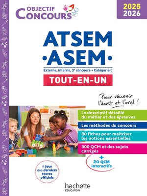 cover image of Objectif Concours ATSEM ASEM, Tout-en-un, 2025-2026
